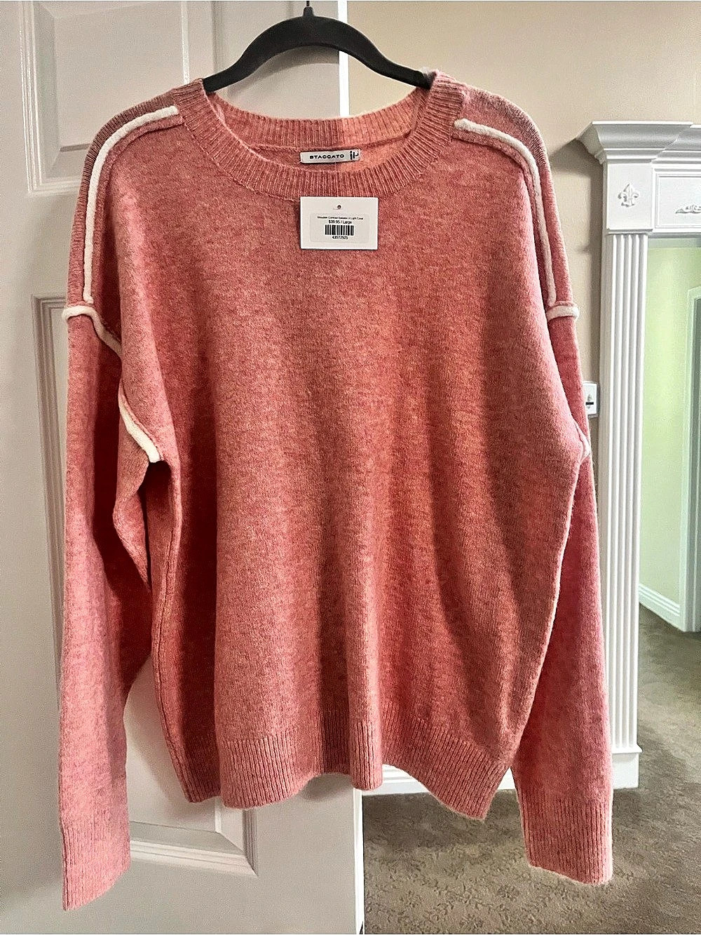 STACCATO Shoulder Contrast Sweater Size Large